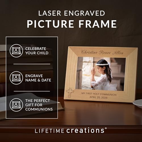 Lifetime Creations First Communion Frame 4x6, Boys Keepsake Gift - color: Custom - Option B, size: 4" x 6" Landscape