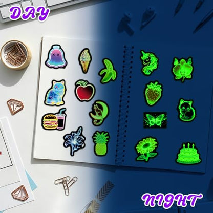 50Pcs Glow in The Dark Neon Water Bottle Stickers for Adults - color: Luminescent-484kscp