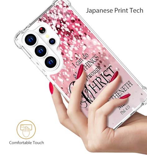 for Samsung Galaxy S26 Ultra Case - Pink Bible Verses - color: Pink Bible Verses, size: Galaxy S26 Ultra