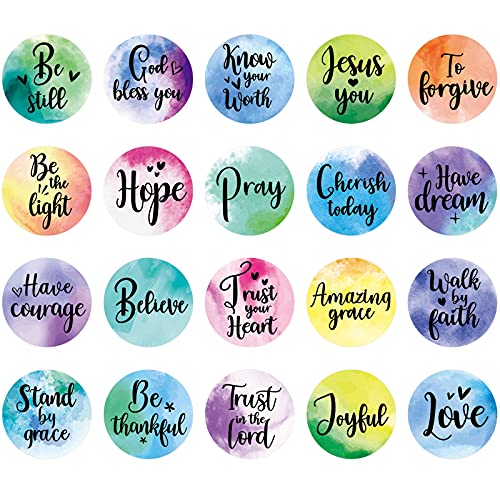 480 Pcs Christian Stickers for Kids Jesus Bible Verse Stickers Religious Inspirational Decals Faith Scripture Tags for Adult Journaling Water Bottle Scrapbook Envelope Baptism Party(Cute Styles) - style: Cute Styles