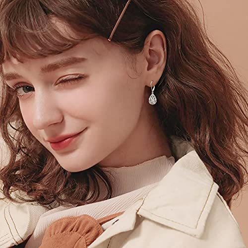 925 Sterling Silver Filigree Dangle Drop Leverback Teardrop Earrings - color: Celtic Filigree Earrings