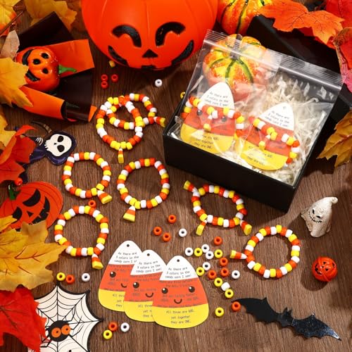 UPINS 30Sets Halloween Candy Corn Beads Craft for Church Sunday School