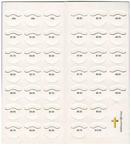 $10 Pieta Lenten Offering Quarter Coin Folders (Pkg of 50)