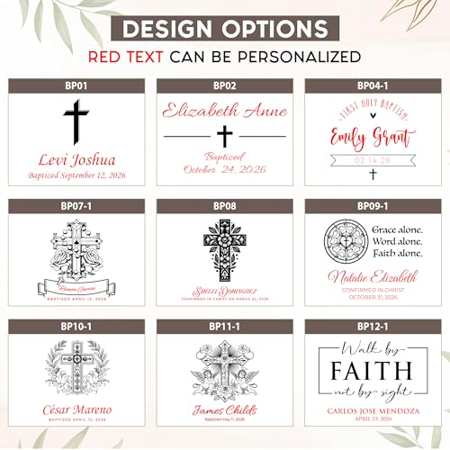 Personalized Baptism Keepsake Box, Christening & First Communion Gift - style: 14. Baptism Designs 2