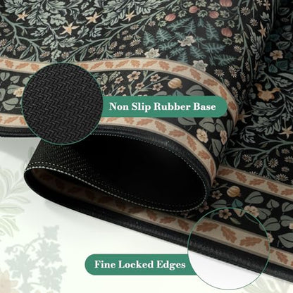 iCasso Desk Cover Mat, Office Mouse Pad,35.4x15.7in,Retro Black - color: A-retro Black