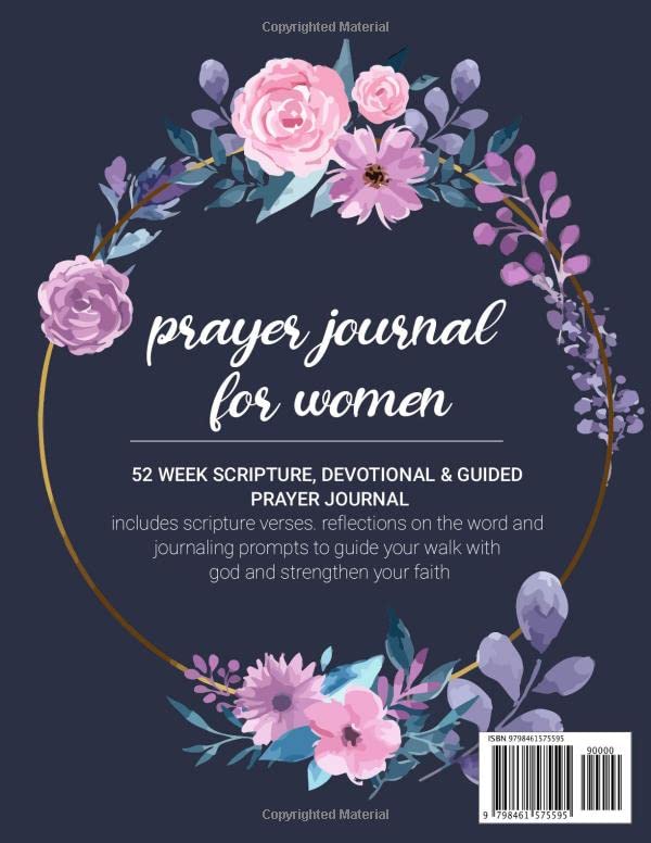 Prayer Journal for women: 52 week scripture and daily guide to conversations with god. Devotional & Guided Prayer Journal With Bible Verses, Gratitude ... for others...[Notebook of women prayer guide]