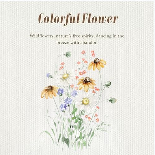 Canvas Tote Bag with Zipper Handles for Women Bridesmaid Birthday Wedding Mother Ladies Shopping Gift Bags - color: Flower-10