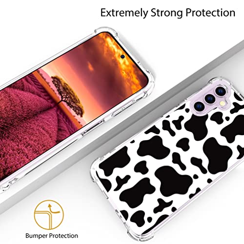 for Samsung Galaxy S23+ Plus Case - Black Cow Print - color: Black Cow Print, size: Galaxy S23+ Plus
