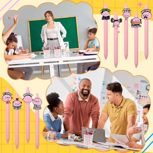 20Pcs Cute Brain Pens Bulk Funny Ballpoint Black Ink Pens Ballpoint Pen Party Favors Gifts Supplies Stationery Office Party Favors - color: Brain-20P