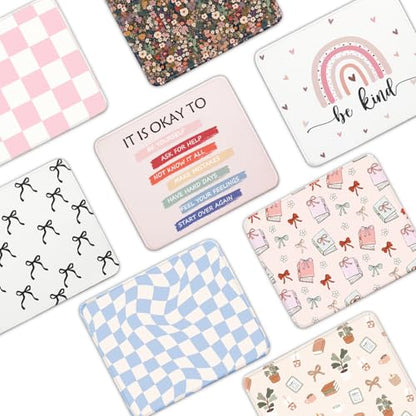Mouse Pad for Desk with Stitched Edge, Premium Cute Washable Mouse Pads. Computer Mousepad with Non-Slip Rubber Base, Mousepads for Laptop, 9.25x7.75x0.12 inch (Flower Fantasy) - color: Flower Fantasy