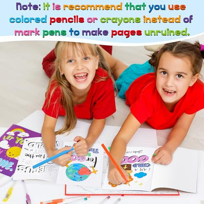 Dvbonike 48Pcs Bible Coloring Books Religious Theme DIY Color-in Pages - color: A-Bible Style ① (48Pcs)