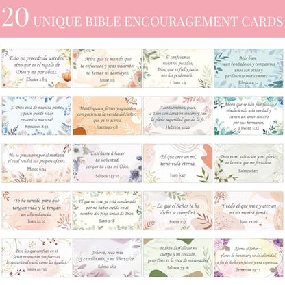 Motiskyy 200 Pcs Spanish Prayer Cards Christian Gifts, Flower - style: Flower