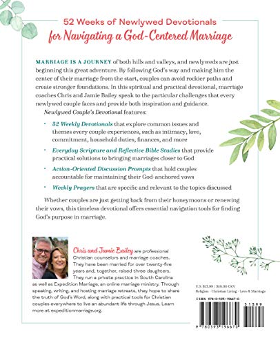 Newlywed Couple's Devotional: 52 Weeks of Everyday Scripture, Reflections, and Prayers for a God-Centered Marriage
