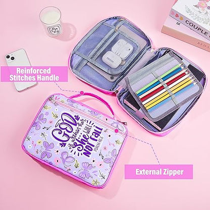 ICOSY Bible Cover, Church Bag for Women and Girls - color: Purple