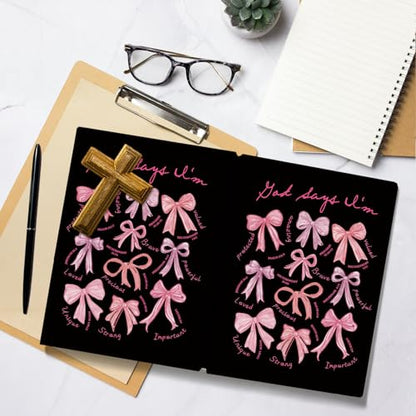 LIANGW God Says You Are Christian Bible Notebook Journal Gifts for Women - color: God Says I'm - Black