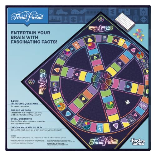 Trivial Pursuit Board Game (2026) | Updated Features, Co-Op and Team Options | Fun Trivia Party Games | 1 to 6 or More Players | 45 Mins. | Ages 13+