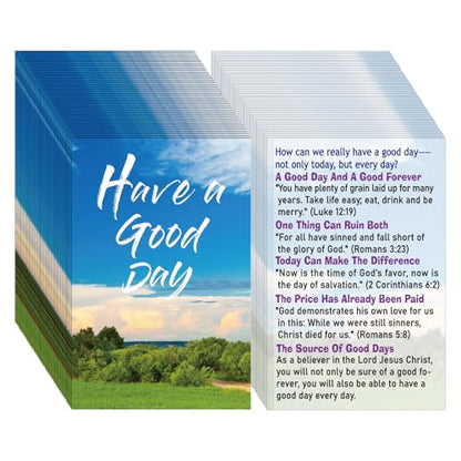 200 Pcs Gospel Tracts Salvation Cards,Have a Good Day - style: Have A Good Day