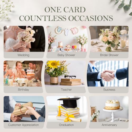 30-pack Thank You Cards Bulk with Envelopes & Stickers, Blank Note Cards