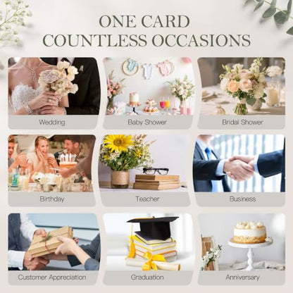 30-pack Thank You Cards Bulk with Envelopes & Stickers, Blank Note Cards