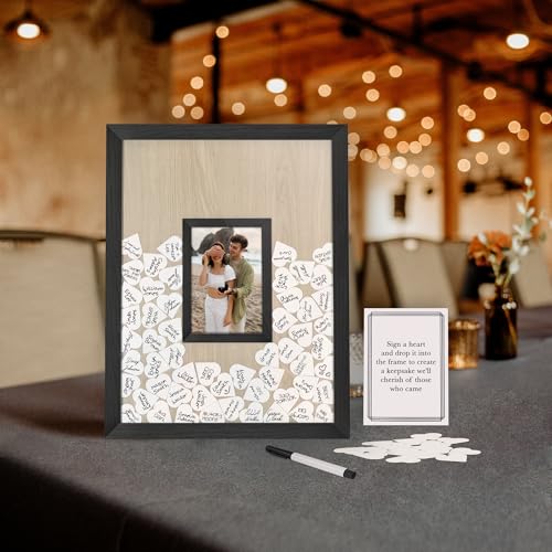Americanflat 12x16 Shadow Box Frame - Matted to 4x6 - Black - color: Black
