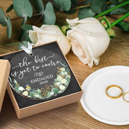 HEXMOZ Engagement Gifts for Couples, Women - Bride to Be Gift, Fiance Gift - color: Engaged 7 2026