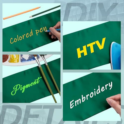 Geyoga 24 Pcs Graduation Stole Bulk Sublimation Blank 70 in - color: Green