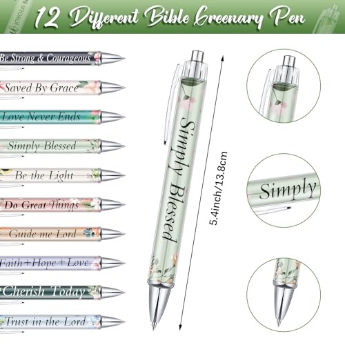 Jetec 150 Bible Verses Gift Set for 30 Christian Bookmarks 30 Scripture Ballpoint Pens 30 Christian Notebooks 30 Bible Verse Keychain 30 White Organza Bags for Women Men Office Church(Flower) - style: Flower