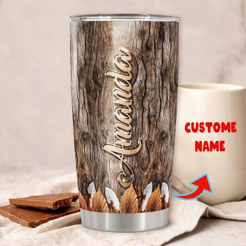 Personalized Raccoon Tumbler Custom Name Insulated Cup Travel Mug with Lid Stainless Steel 20oz 30oz Gifts for Raccoons Lovers Bff Friends Besties Sisters Birthday Christmas - color: Raccoon 508