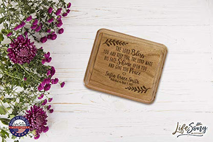 Personalized 1st Holy Communion Keepsake Box Custom Sacraments Baptism gifts By LifeSong Milestones (The Lord Bless You) - color: The Lord Bless You