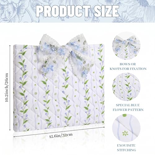 Sadnyy Quilted Bow Bible Cover for Women,lace - color: Lace