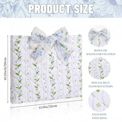 Sadnyy Quilted Bow Bible Cover for Women,lace - color: Lace