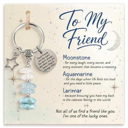 Crystal Keychain Gifts For Women, Friend, Coworker, Daughter, Mom, Faith - color: To My Friend