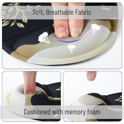 Mr. Pen- Ergonomic Mouse Pad with Wrist Rest, Golden Tree Design - color: Golden Tree