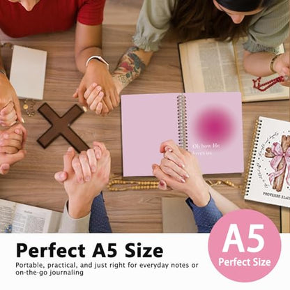 Cute Pink Christian Notebook Journal School Supplies for School - color: Oh How He Loves Us.