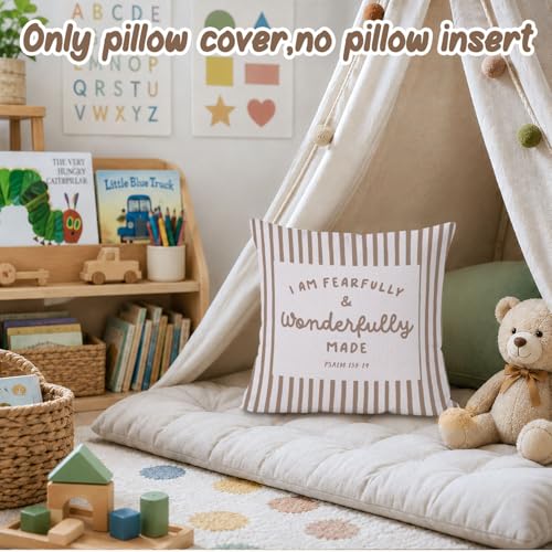 Kids Room Decor Pillow Covers 18x18,Bible Verse Throw Pillow Cover - color: Bible