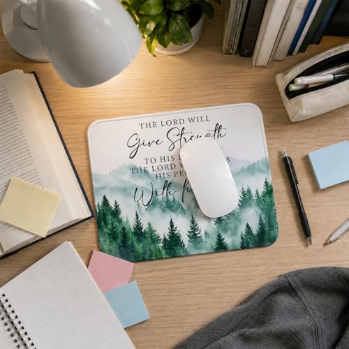 QIYUHOY Christian Mouse Pad, 9.5x7.9 Inch - color: the lord will