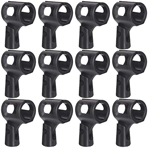 Professional Wireless Microphone Holders Indestructable Rubberized Plastic Large Barrel MH4W-12 Pack of 12 - size: 12 Pack