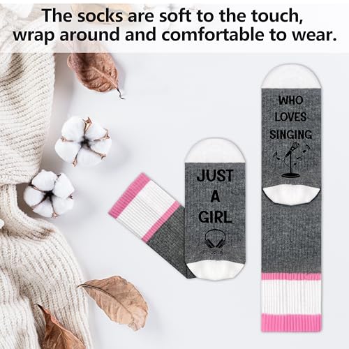 Funny Socks For Girls - color: Singing