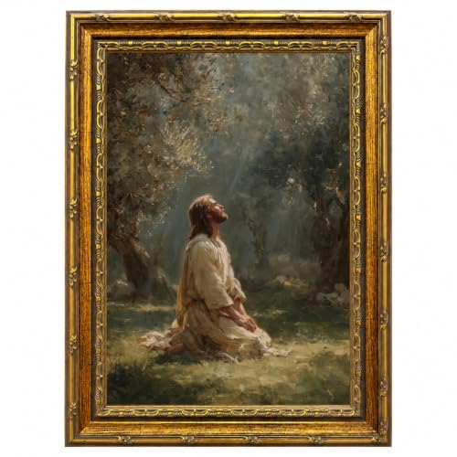 Christian Prayer Canvas Wall Art Framed Rustic Landscape Decor 10X8 Inch - color: Christian Prayer Canvas 24, size: 10"L x 8"W