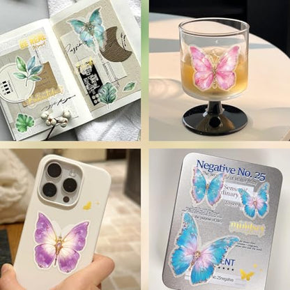 Butterfly Sticker Book 36 Sheets 300+ Pcs Aesthetics Stickers - style: Butterfly