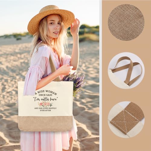 Tote Bag, Gifts for Women Friends Girlfriend Coworker Wife Mom Reusable Tote Bags Birthday Thank You Gift - color: Retirement
