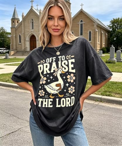 Christian Oversized Shirts Women Religious Faith Shirt Bible Verse Gifts Inspirational Graphic Jesus Tee - color: Grey1, size: X-Large