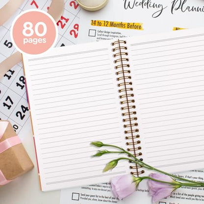VONTP Christian Spiral Notebook, Make Heaven Crowded, 5.5x8.3 In - color: Modern