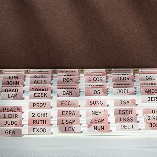 DiverseBee Laminated Bible Tabs (Large Print, Easy to Apply), Bible Tabs Old and New Testament, Bible Study Journaling Supplies, Bible Accessories, Bible Index Tabs, 72 Bible Book Tabs (Velvet) - color: Velvet