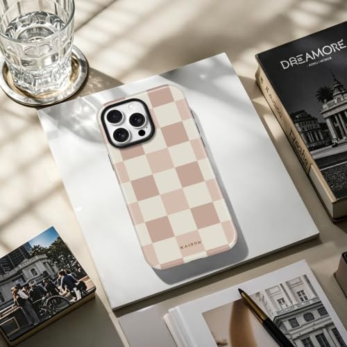 Kairos for iPhone 13 & iPhone 14 Case - Military Protection Checkerboard - color: beigeboard, size: iPhone 13 / iPhone 14(6.1",2021/2022)