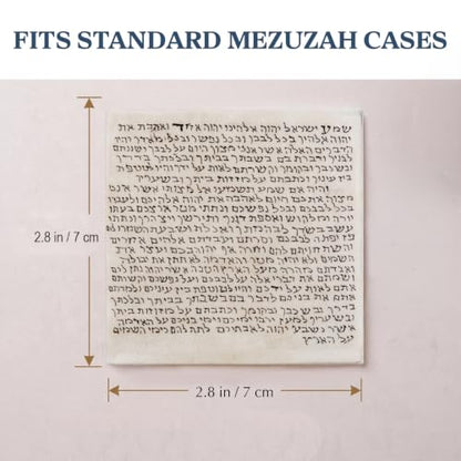 Nana Gifts Kosher Mezuzah Scroll: Authentic Klaf Door Parchment 2.8"X2.8"