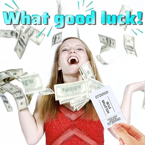 Kosiz 2000 Sheets Raffle Ticket 25 Bid Chinese Auction Tickets, White - color: White