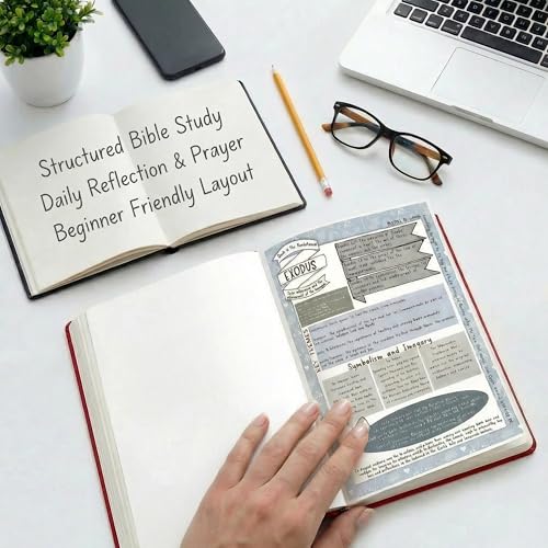 66-Page Bible Study Guide & Journal for Women, Year-Long Devotional