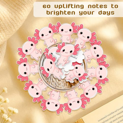 60 Positive Axolotl Affirmation Cards - Easter Gifts For Teens, Girls - Cute Axolotl Gifts For Teen Girls, Daughter, Granddaughter From Mom, Dad, Grandma - color: Positive Axolotl