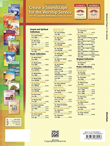 Wondrous Praise, Bk 2: Favorites from the 1990s (10 Arrangements of Praise & Worship) (Sacred Performer Collections, Bk 2)